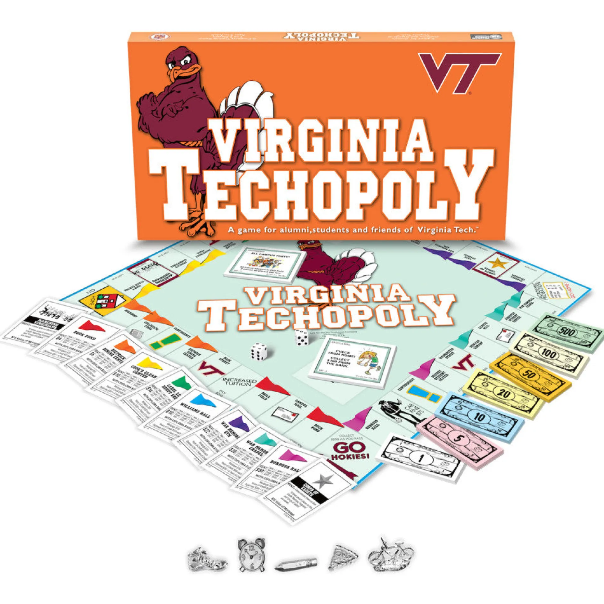 Flat River Group Virginia Tech Hokies VA.TECHOPOLY Board Game* Board Games|Role-Playing Games
