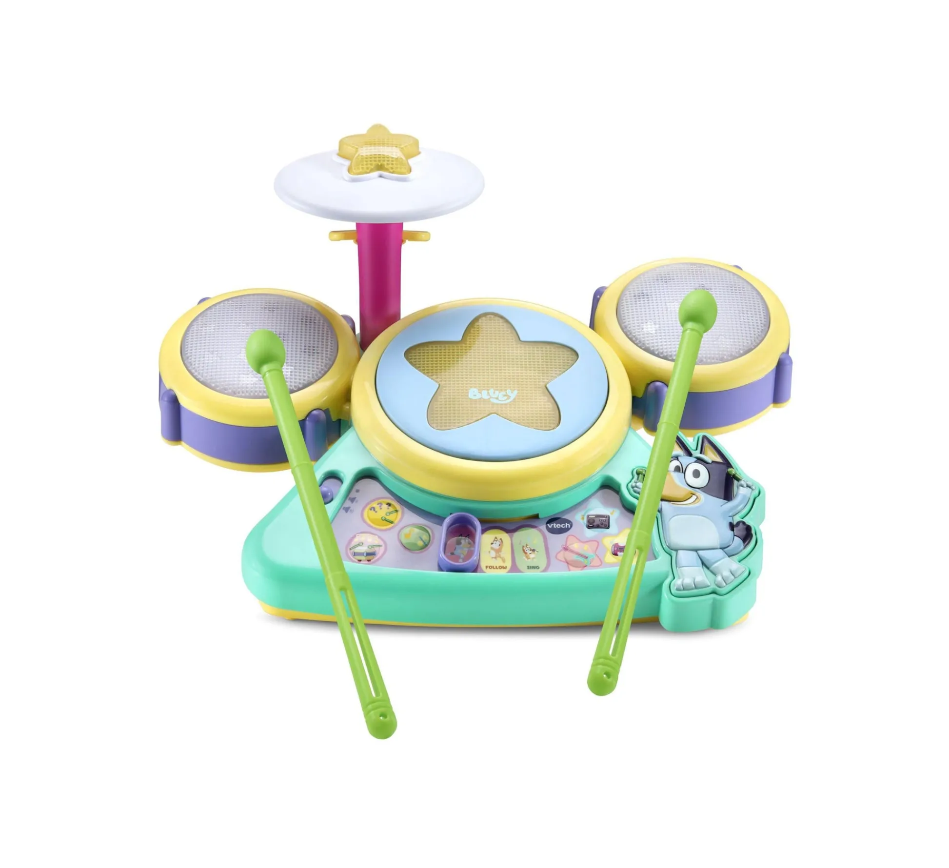 Macy's - Supplier VTech Bluey Hooray Interactive Drum Set* Preschool Education Toys & Activities|Preschool Pals