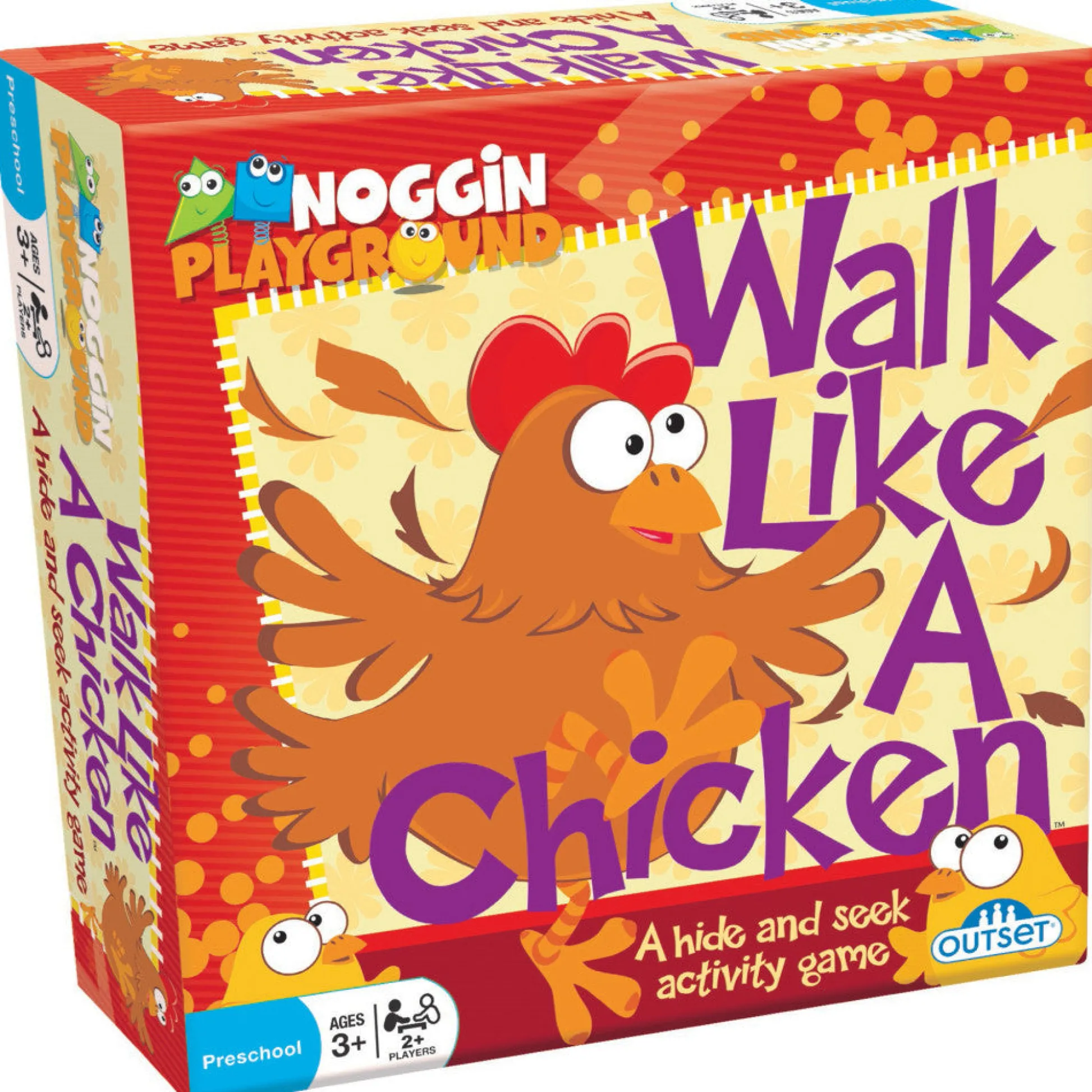 Flat River Group Walk Like A Chicken Noggin Playground Hide-and-Seek Game* Social & Emotional Skills|Preschool Education Toys & Activities