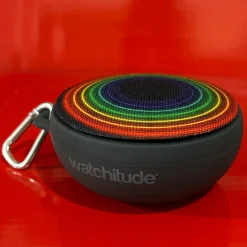 Flat River Group Watchitude Jammed 2 Go Rainbow Wave Round Bluetooth Speaker* Electronics