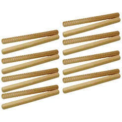 Educators Resource Westco 12 Pair Hickory Rhythm Sticks - Natural Finish* Preschool Education Toys & Activities