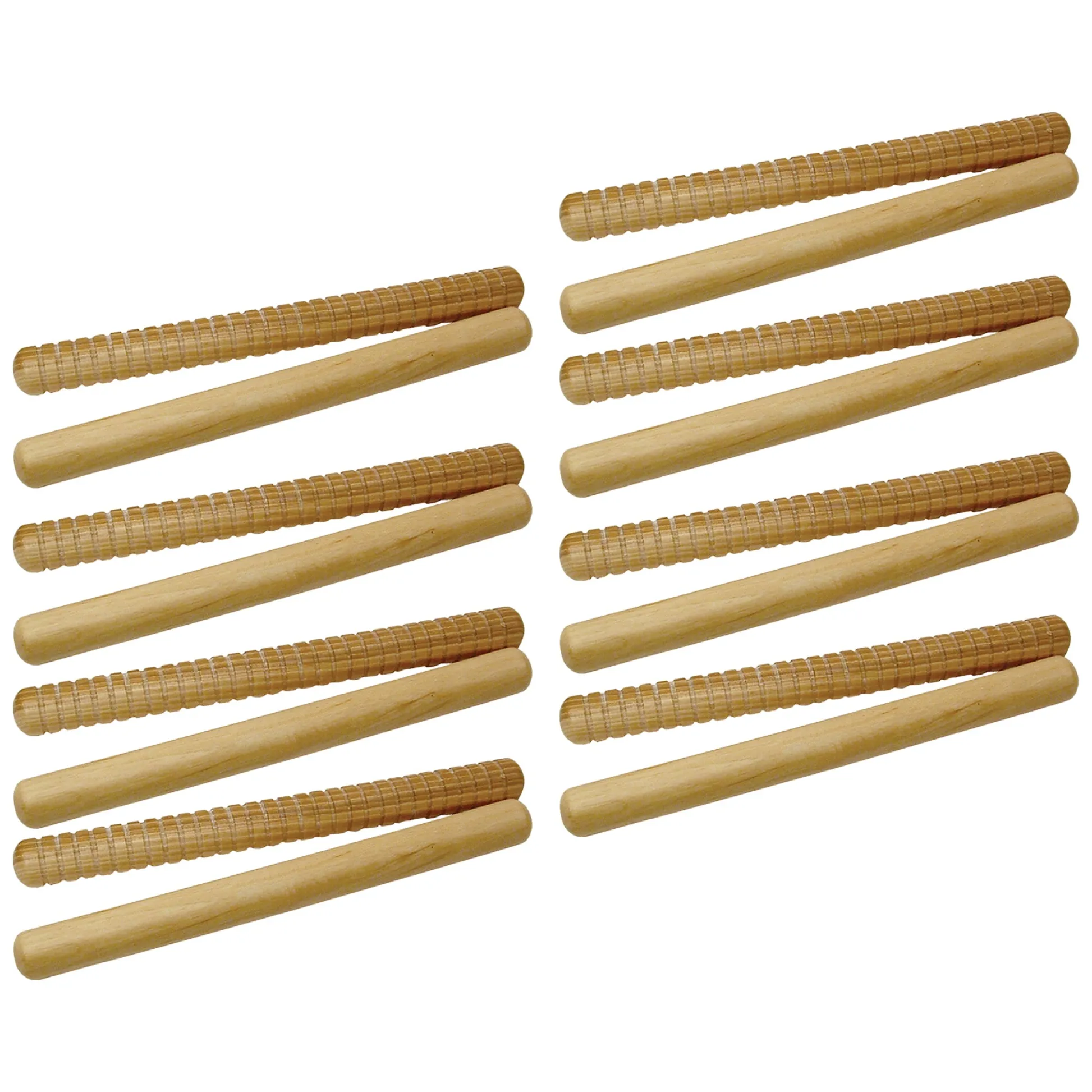 Educators Resource Westco 12 Pair Hickory Rhythm Sticks - Natural Finish* Preschool Education Toys & Activities