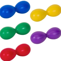Educators Resource Westco Educational Double Egg Shakers, Vibrant 5-Pack* Preschool Education Toys & Activities