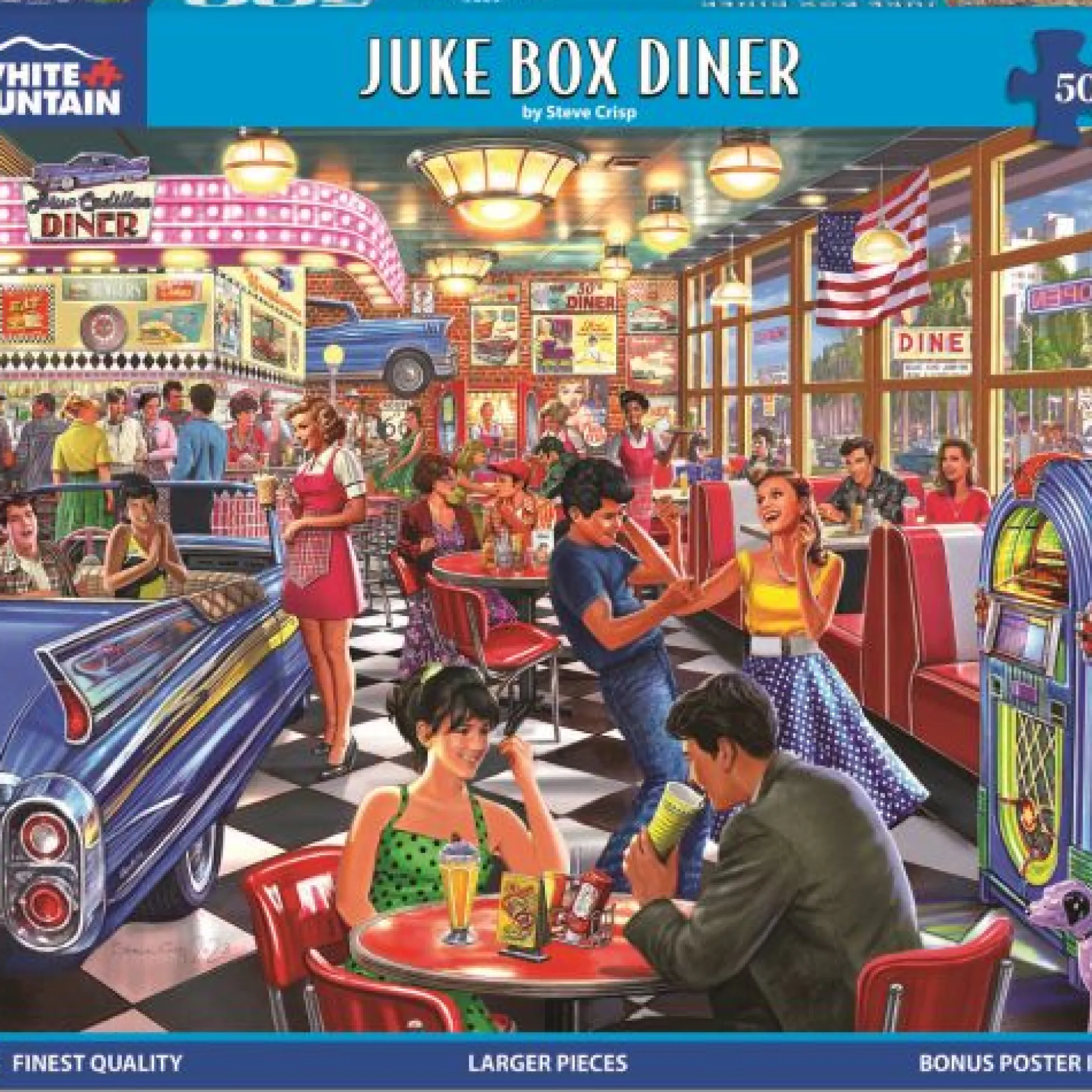 Calendar Holdings, LLC White Mountain Classic American Diner Jigsaw Puzzle - 500 pc* Puzzles