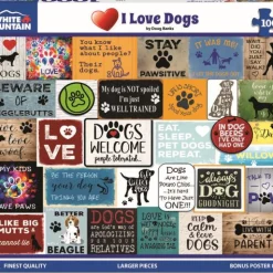 Calendar Holdings, LLC White Mountain I Love Dogs Collage Jigsaw Puzzle - 1000 pc* Puzzles