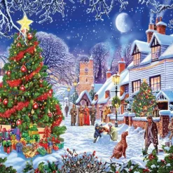 Calendar Holdings, LLC White Mountain Winter Village Christmas Tree Jigsaw Puzzle - 1000 pc* Puzzles