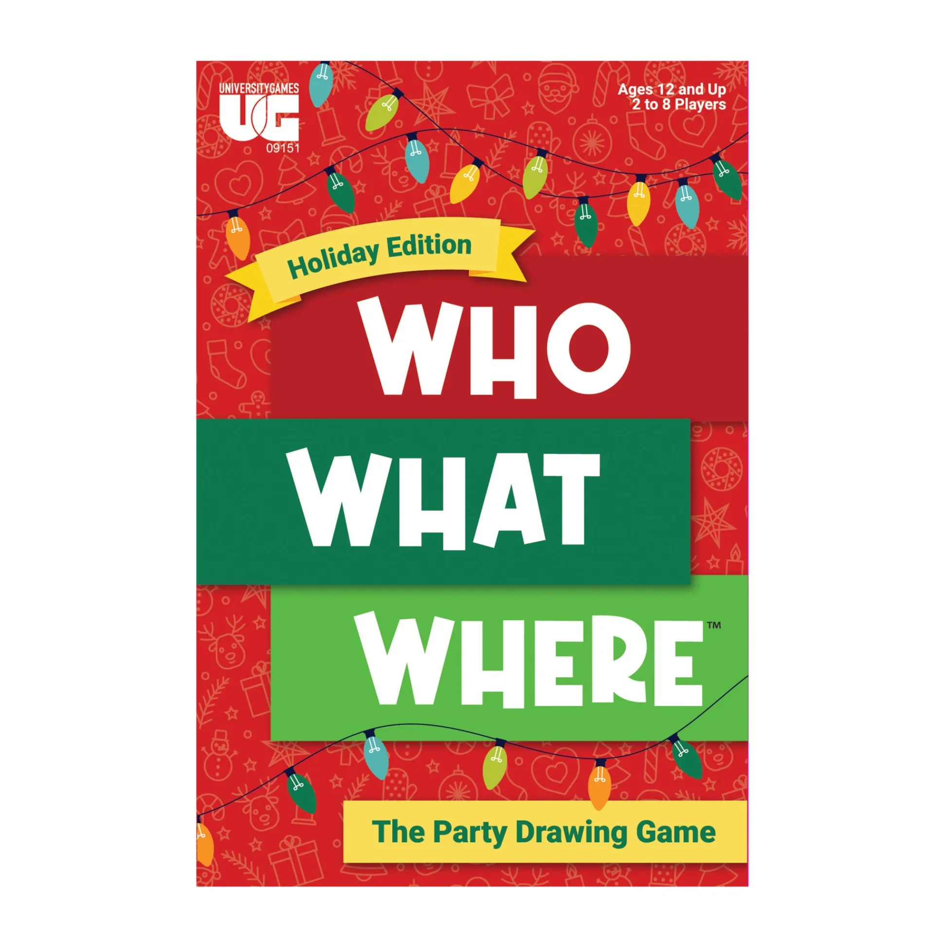 AreYouGame Who What Where Holiday Edition Party Drawing Game* Family & Entertainments Games