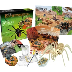 Educators Resource Wild Environmental Science Extreme Spiders Kit - Educational Spider Model Set* Science & Discovery
