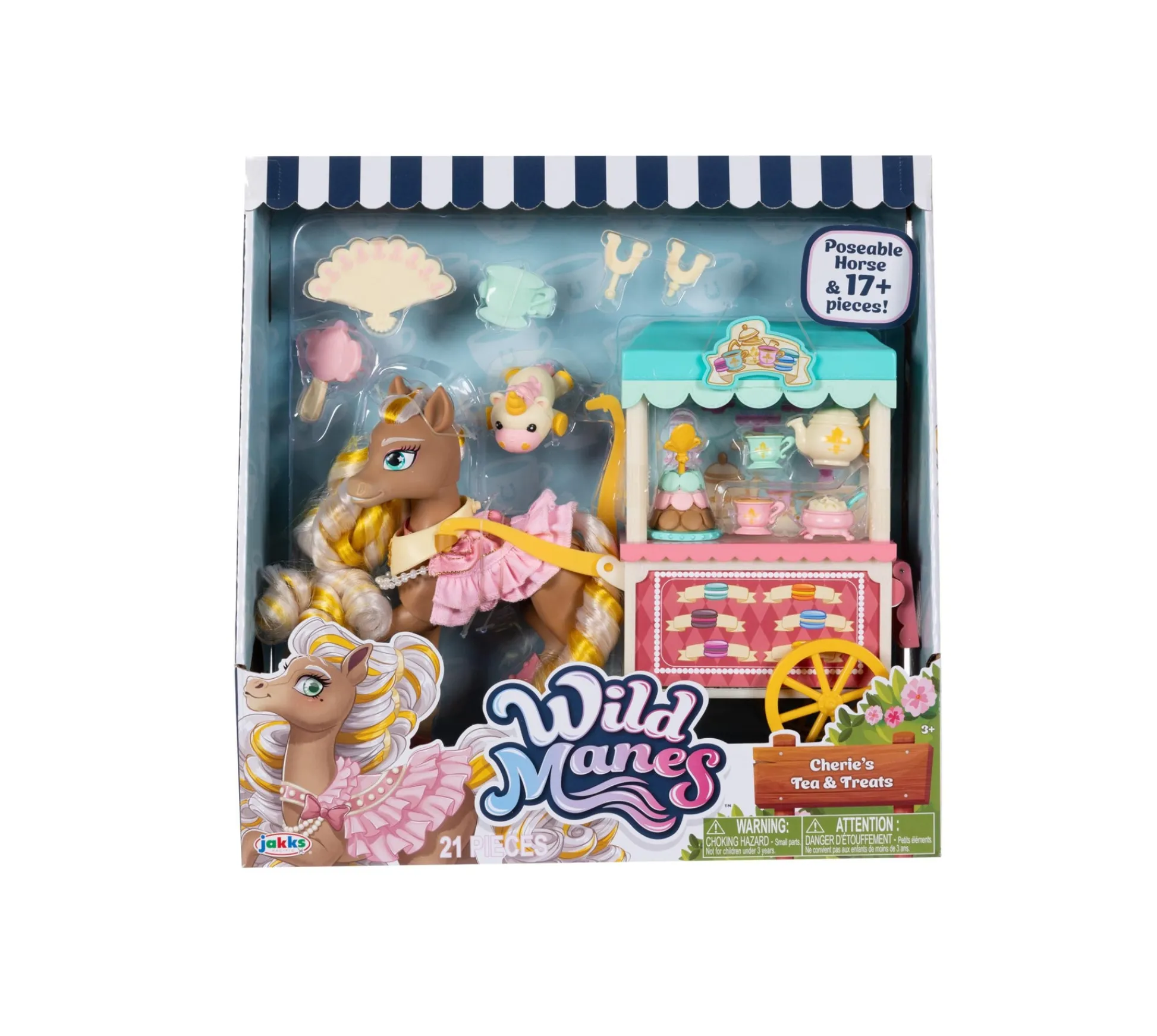 Macy's - Supplier Wild Manes Cherie Tea Party Set with Fashion Accessories* Stuffed Animals & Plush Toys