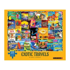 AreYouGame Willow Creek Press Exotic Travels Jigsaw Puzzle - 1000 pc* Puzzles
