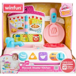 Flat River Group Winfun MyCook Master Kitchen Playset - Pink with Lights & Sounds* Kitchens & Play Food|Dress Up