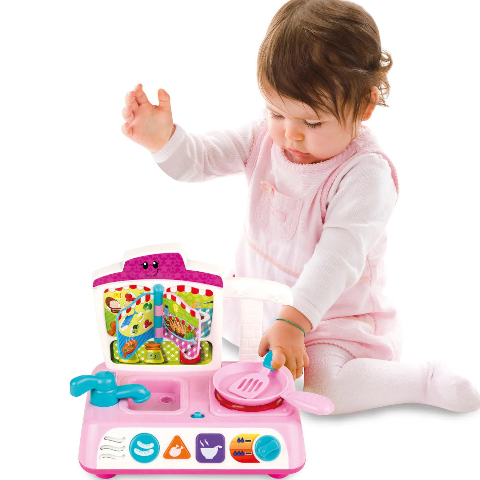 Flat River Group Winfun MyCook Master Kitchen Playset - Pink with Lights & Sounds* Kitchens & Play Food|Dress Up