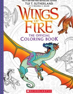 Readerlink Distribution Services Wings of Fire Official Coloring Book - Deluxe Paperback Edition*Kids Reading, Writing & Speech|Kids Books