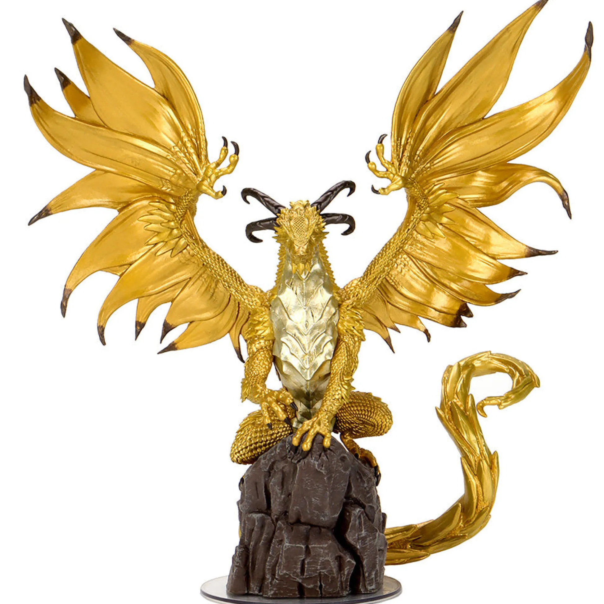 Flat River Group WizKids Pathfinder Battles: 10-inch Mengkare, Great Wyrm Gold Dragon Figure* Miniature Figures & Games