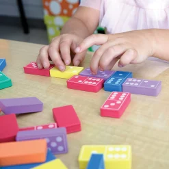 Educators Resource WonderFoam Colorful Dominoes Set - Assorted Colors - 168 Pieces* Dominoes & Tiles Games
