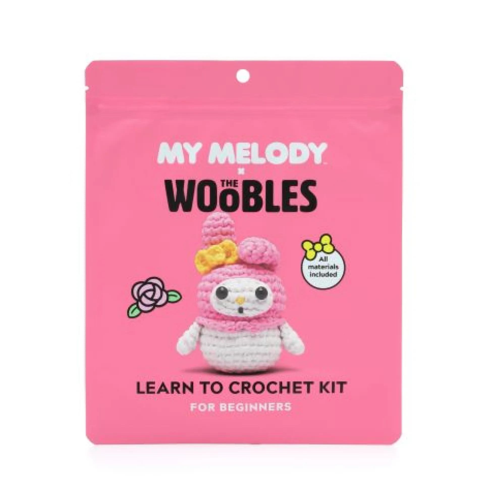 Calendar Holdings, LLC Woobles My Melody Beginner-Friendly Crochet Kit* Crafts & Activities