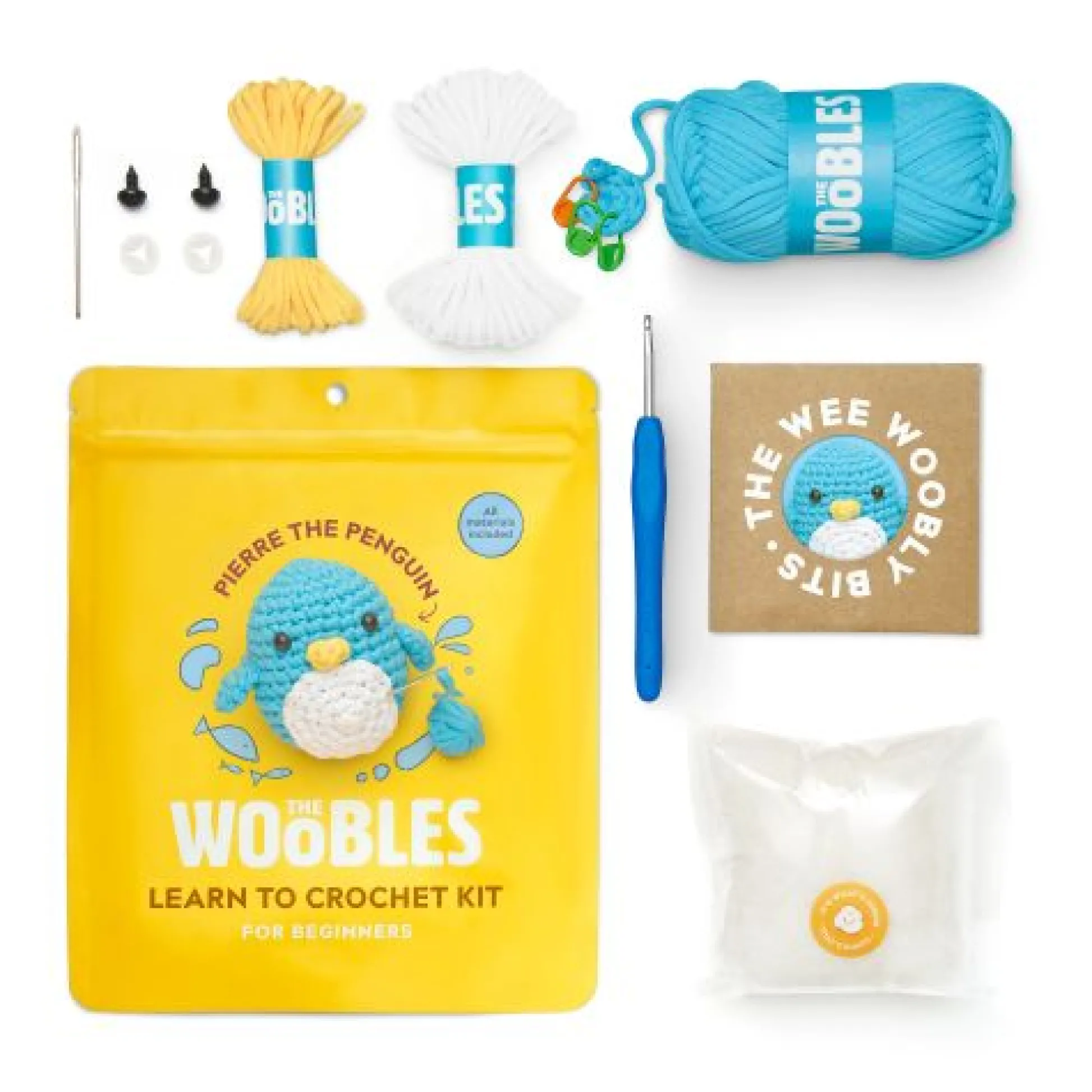 Calendar Holdings, LLC Woobles Penguin Beginner-Friendly Crochet Kit* Crafts & Activities