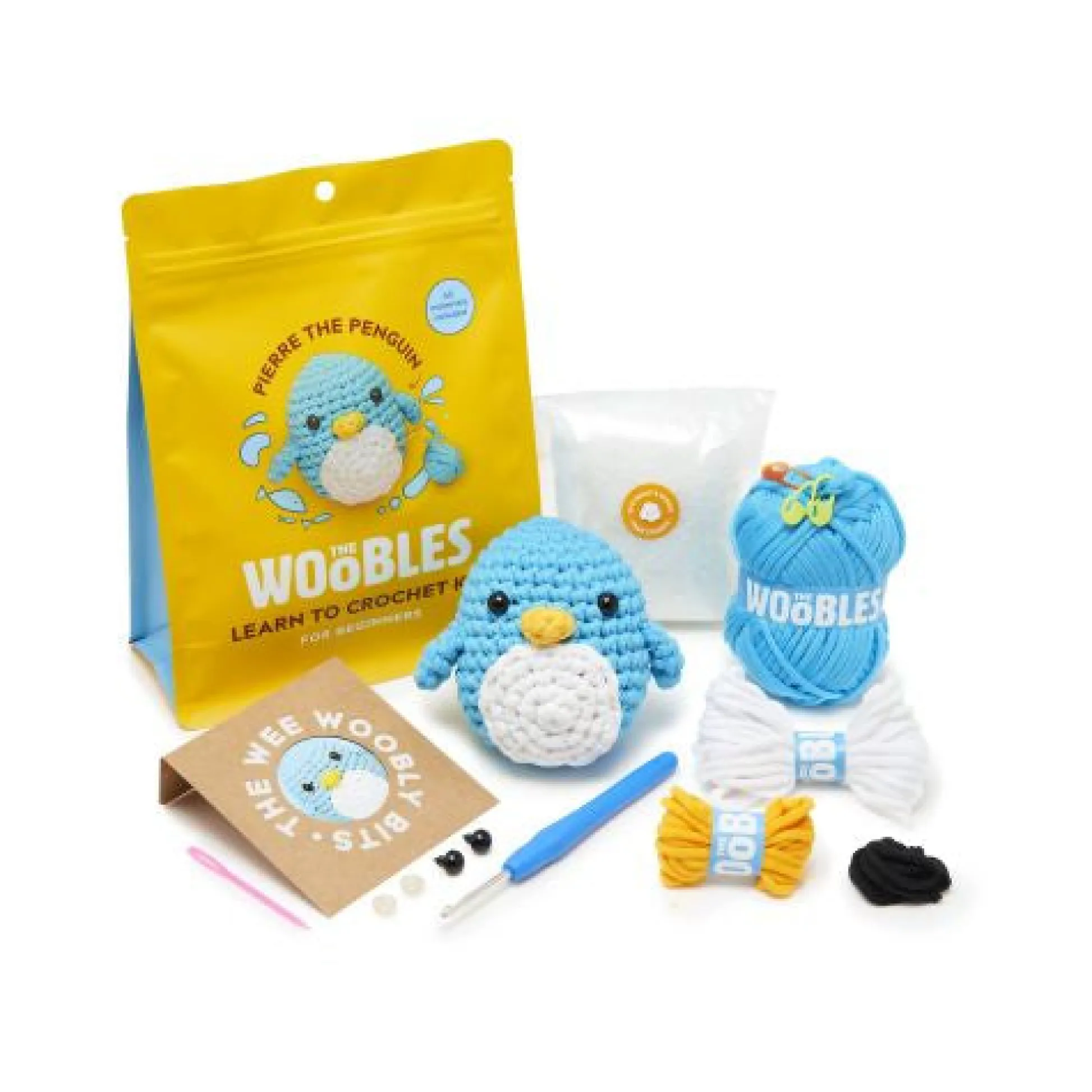 Calendar Holdings, LLC Woobles Penguin Beginner-Friendly Crochet Kit* Crafts & Activities