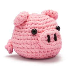 Calendar Holdings, LLC Woobles Pig Beginner-Friendly Crochet Kit* Crafts & Activities