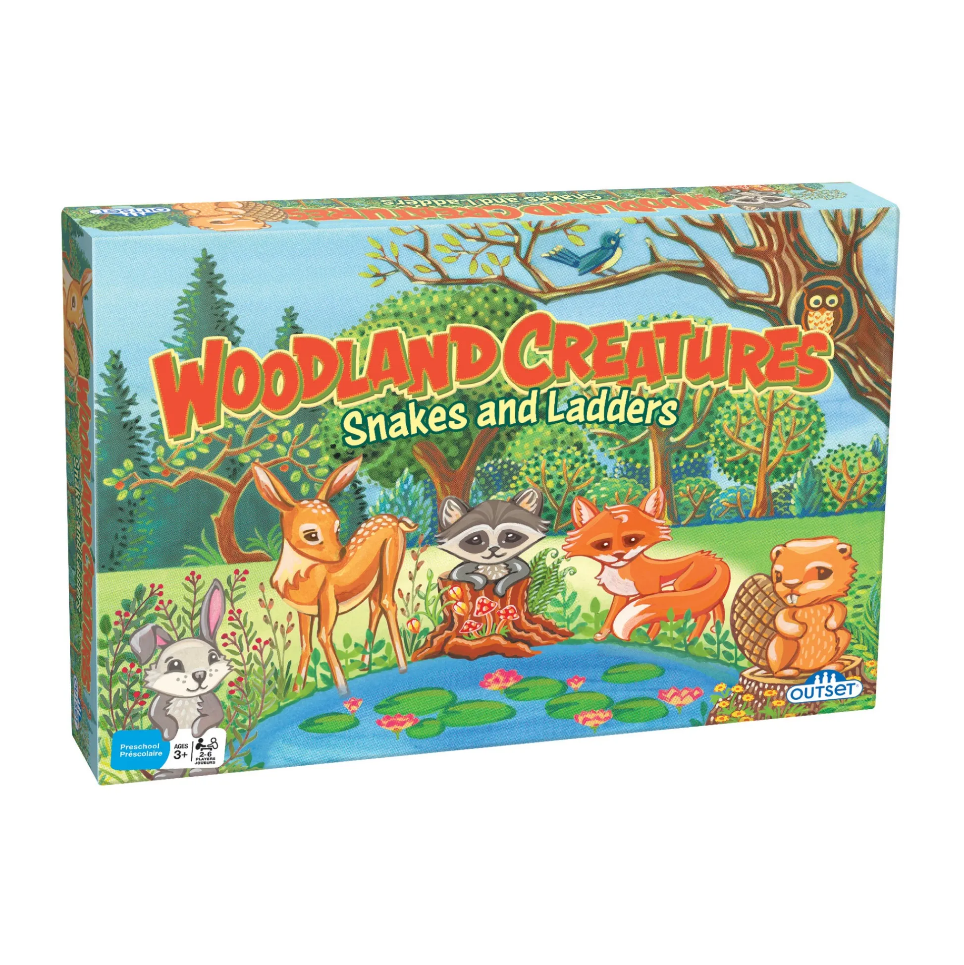 AreYouGame Woodland Creatures Snakes and Ladders Family Board Game* Role-Playing Games|Board Games