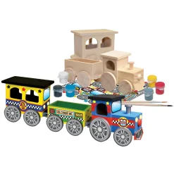 AreYouGame Works of Ahhh Choo Choo Train Wood Painting Kit* Drawing, Color & Painting