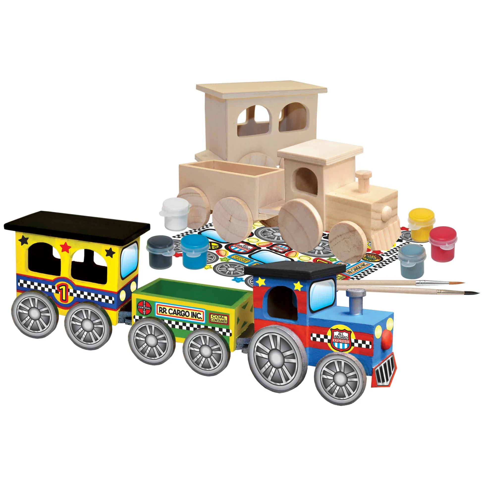 AreYouGame Works of Ahhh Choo Choo Train Wood Painting Kit* Drawing, Color & Painting