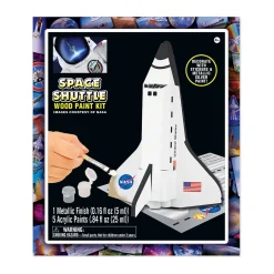 AreYouGame Works of Ahhh... NASA Space Shuttle Discovery Wood Paint Kit* Drawing, Color & Painting
