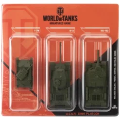 Flat River Group World of Tanks: USSR Tank Platoon Miniatures Game - T-70, IS-2, ISU-152* Miniature Figures & Games