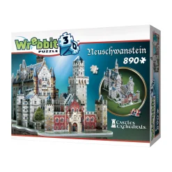 AreYouGame Wrebbit 3D Neuschwanstein Castle Foam Puzzle - 890 pcs* Puzzles