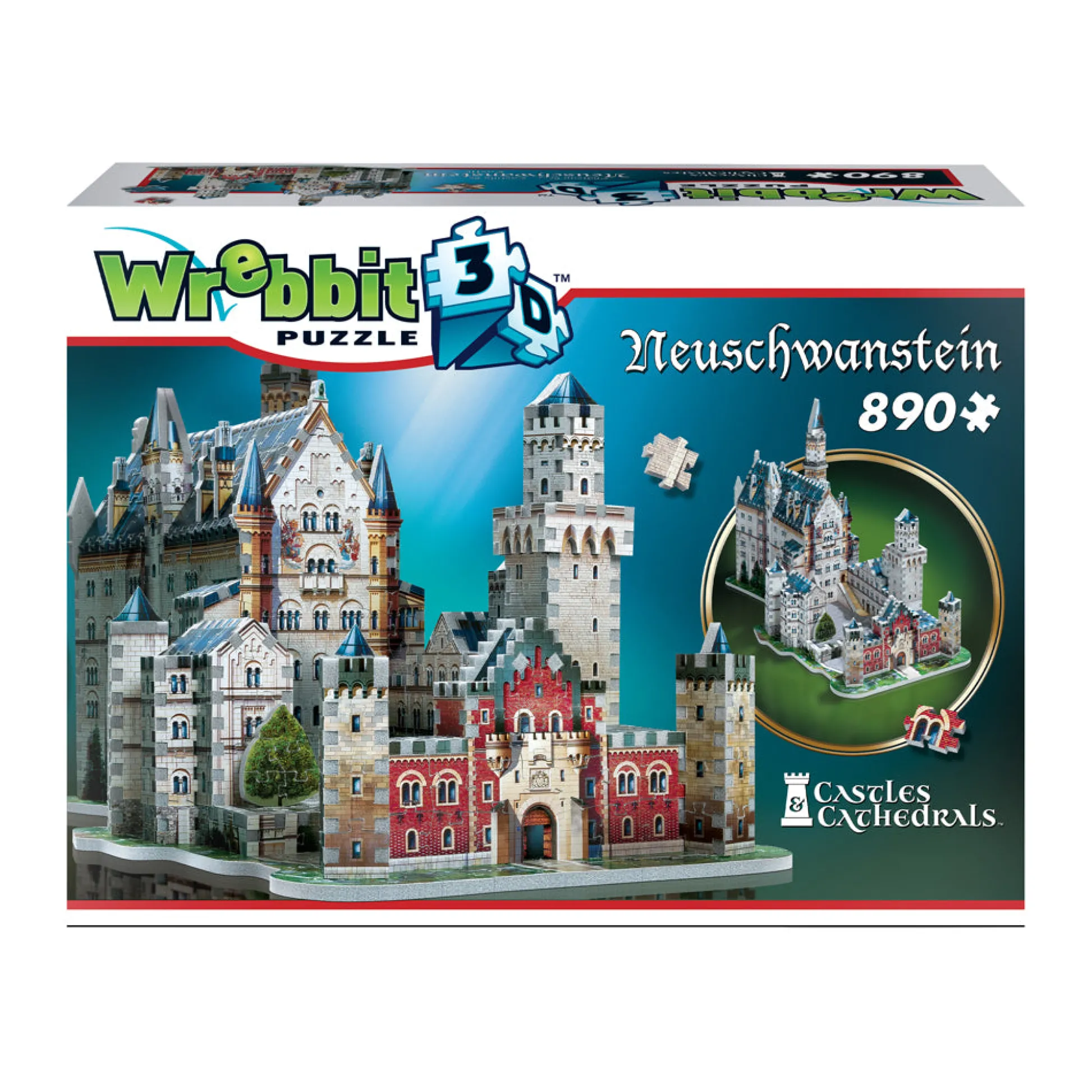 AreYouGame Wrebbit 3D Neuschwanstein Castle Foam Puzzle - 890 pcs* Puzzles