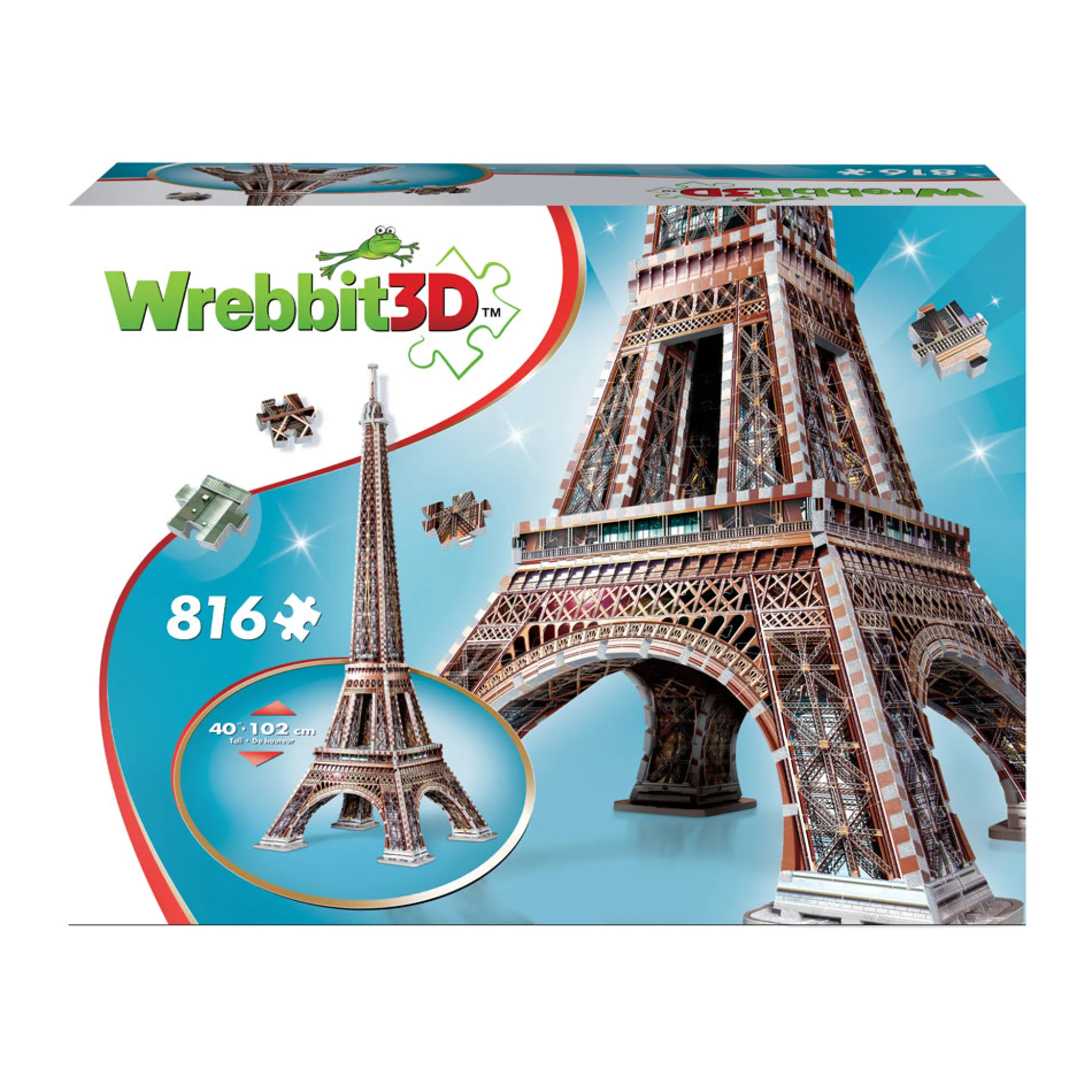 AreYouGame Wrebbit Eiffel Tower 3D Foam Puzzle - 816 pc* Puzzles