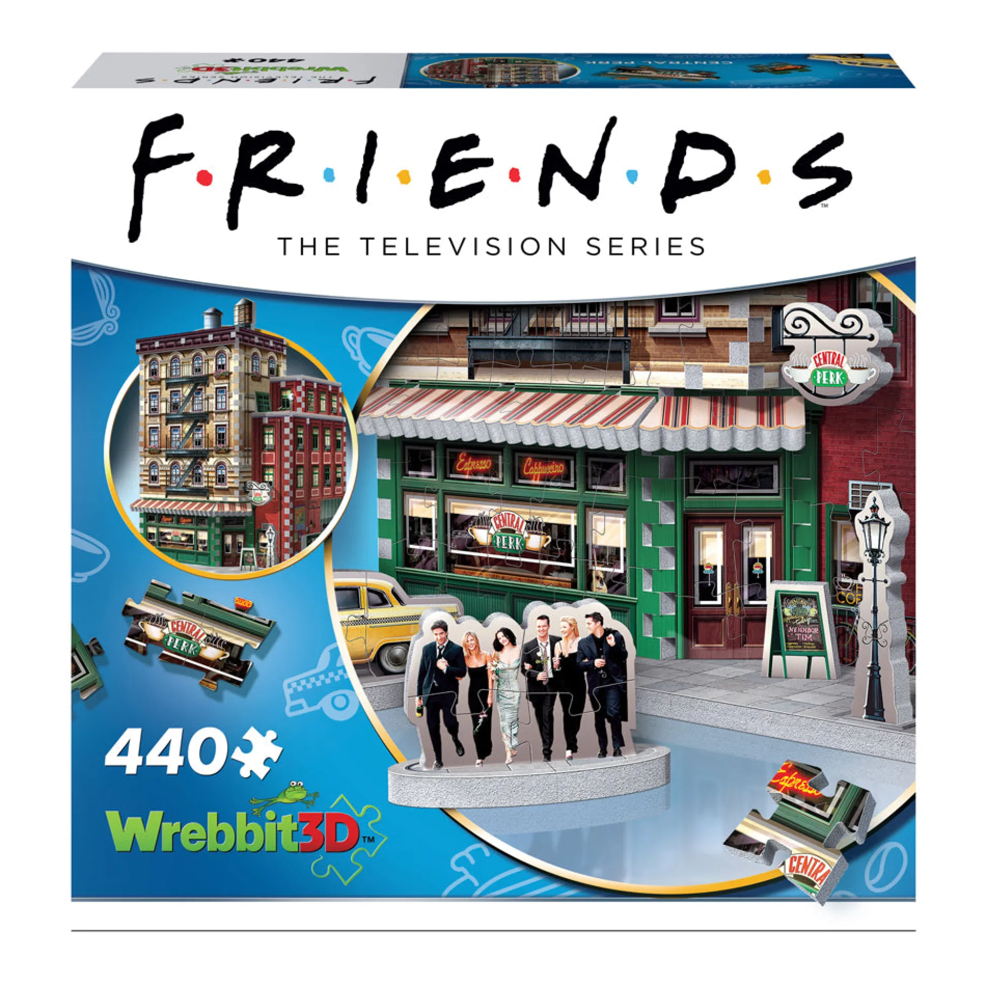 AreYouGame Wrebbit Friends Central Perk 3D Jigsaw Puzzle - 440 pc* Puzzles
