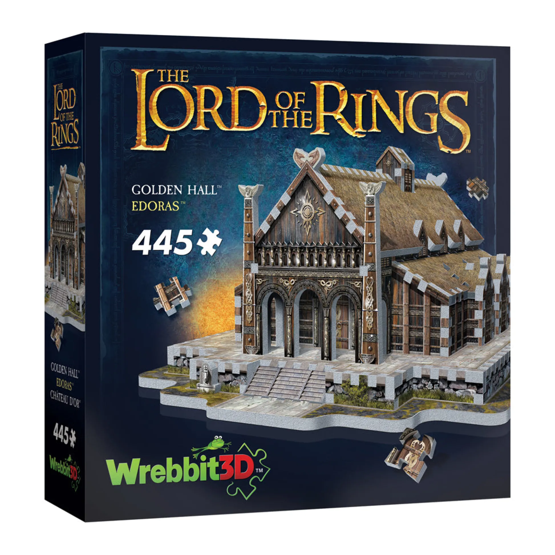 AreYouGame Wrebbit The Lord of the Rings Golden Hall Edoras 3D Puzzle - 445 pc* Puzzles