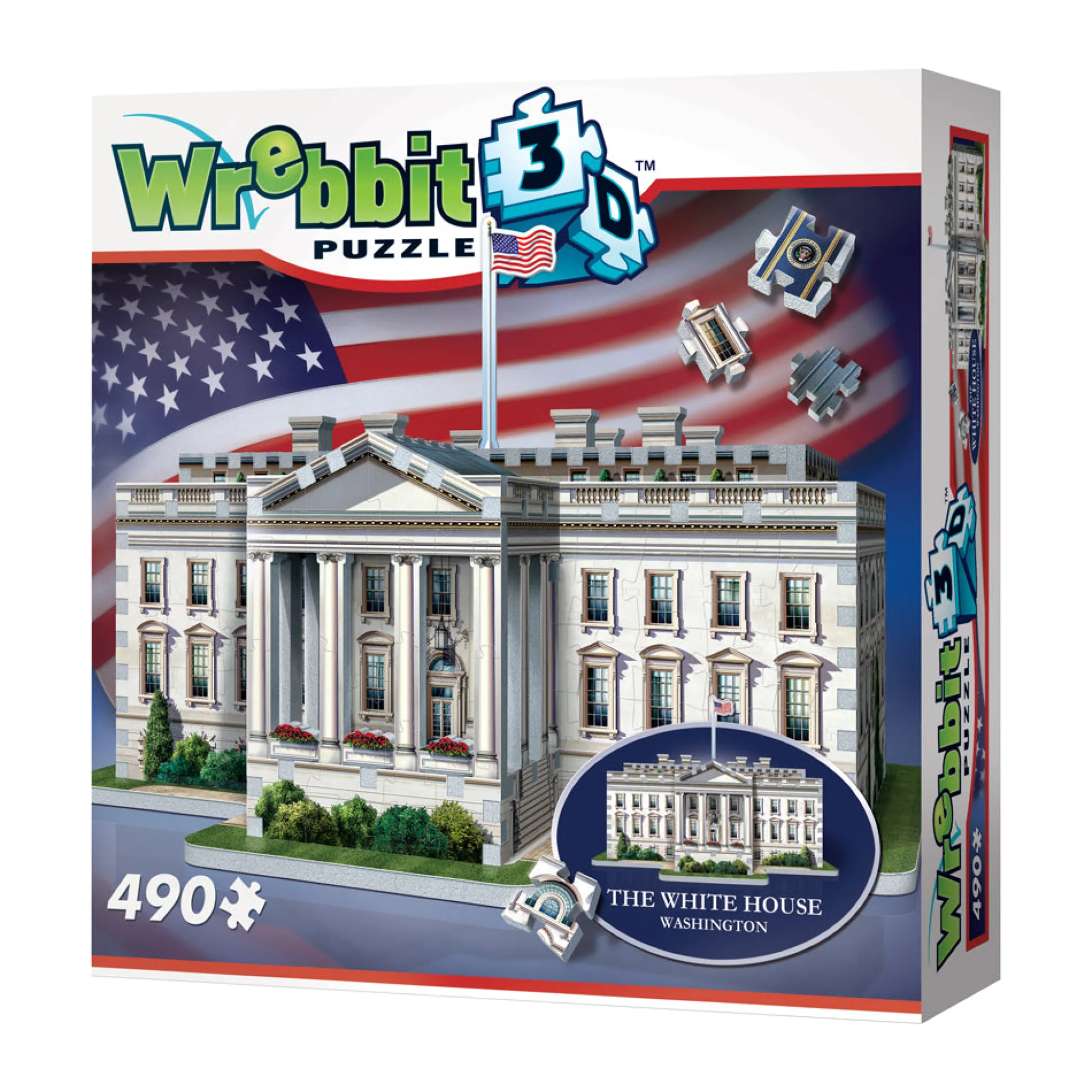 AreYouGame Wrebbit The White House 3D Foam Puzzle - 490 pc* Puzzles