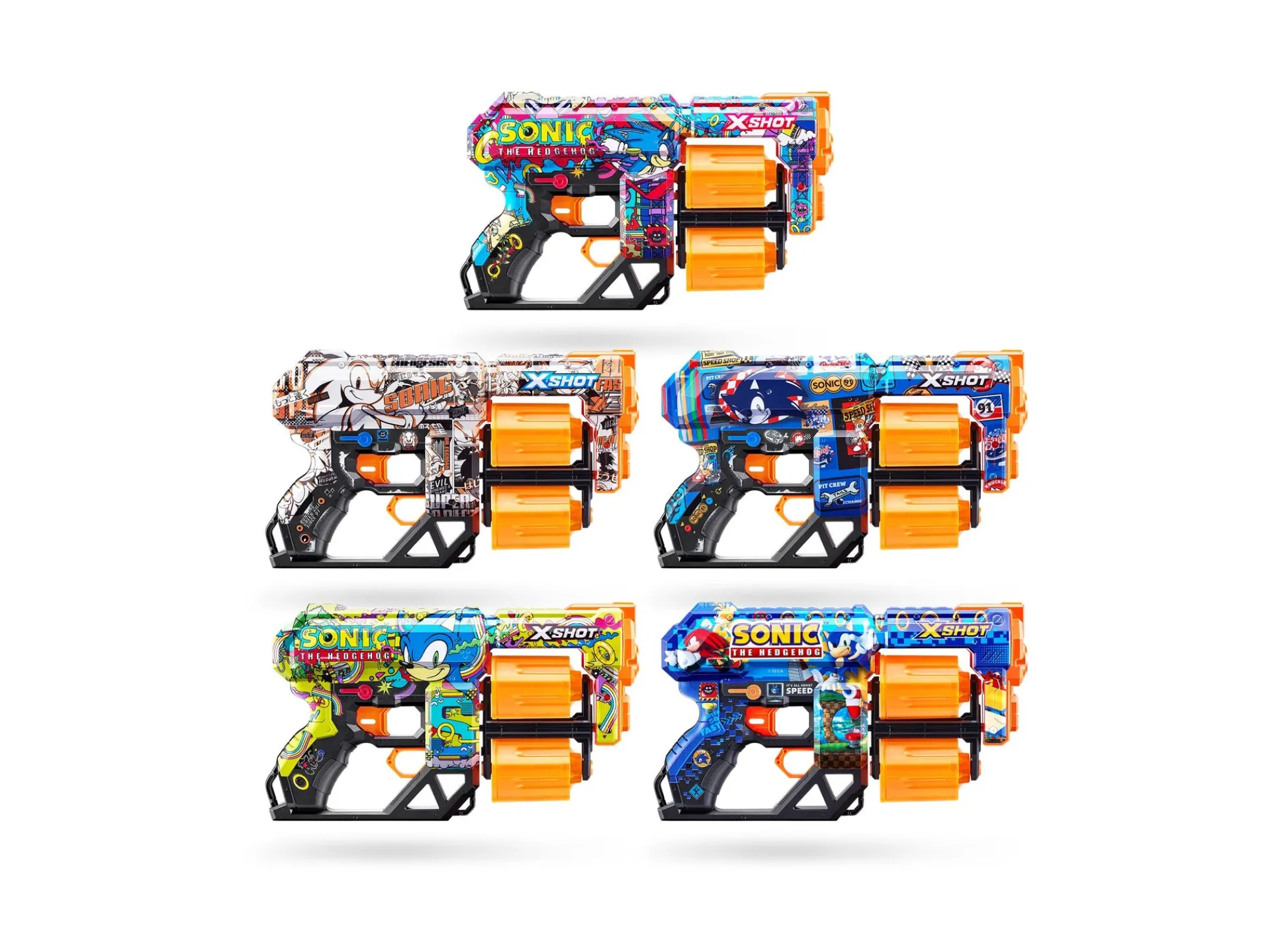 Macy's - Supplier X-Shot Zuru Sonic Skins Blast Adventure, 12 Darts* Nerf & Toy Blasters|Nerf & Toy Blasters