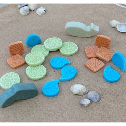 Educators Resource Yellow Door - Ocean Play Scenery Stones - Set of 18* Preschool Education Toys & Activities