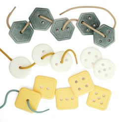 Educators Resource Yellow Door Count & Thread Stones - Educational Number and Shape Sorting Toy* Preschool Education Toys & Activities