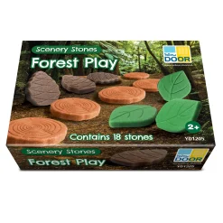 Educators Resource Yellow Door Forest Play Scenery Stones Set - 18 Engraved Pieces* Preschool Education Toys & Activities