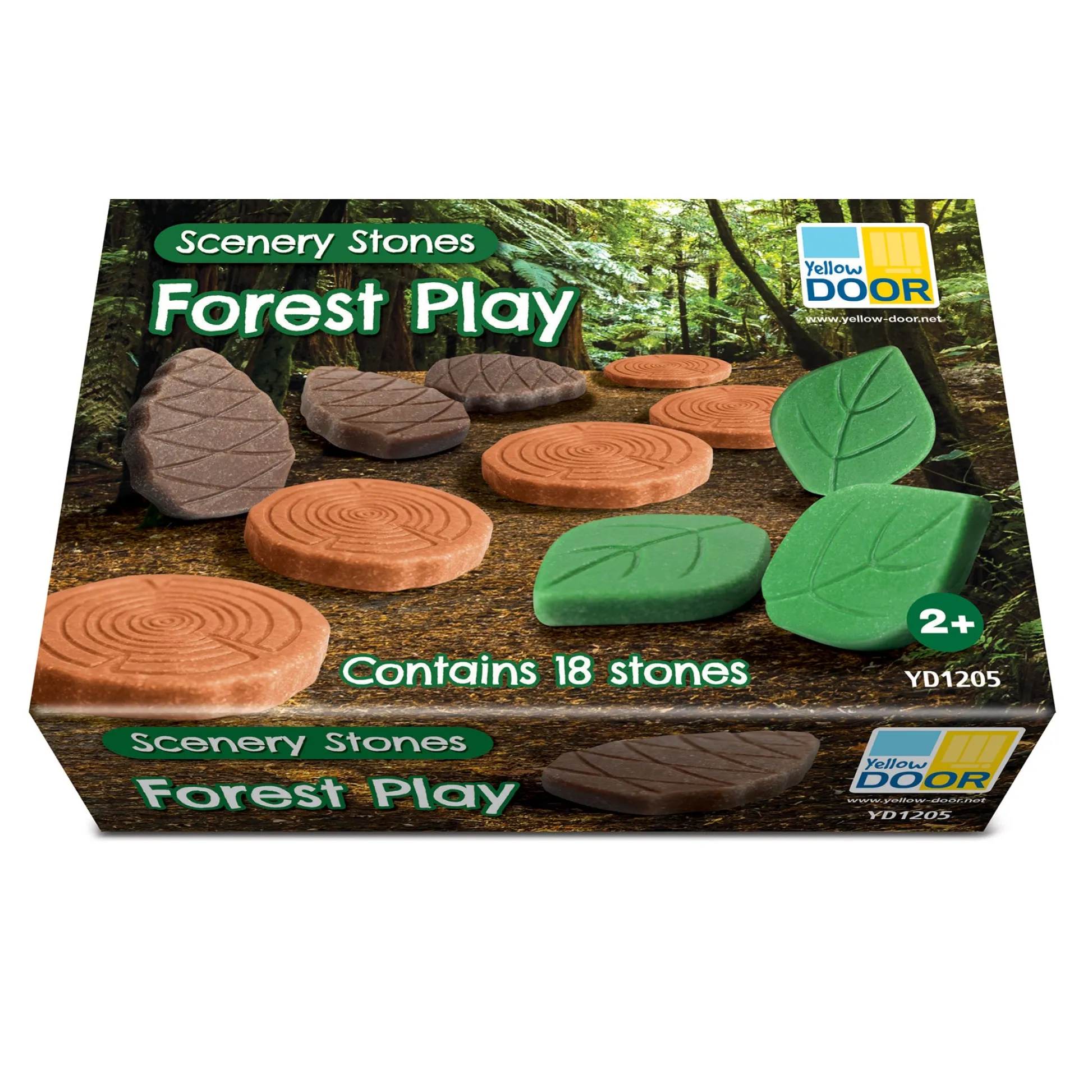 Educators Resource Yellow Door Forest Play Scenery Stones Set - 18 Engraved Pieces* Preschool Education Toys & Activities