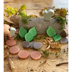 Educators Resource Yellow Door Forest Play Scenery Stones Set - 18 Engraved Pieces* Preschool Education Toys & Activities