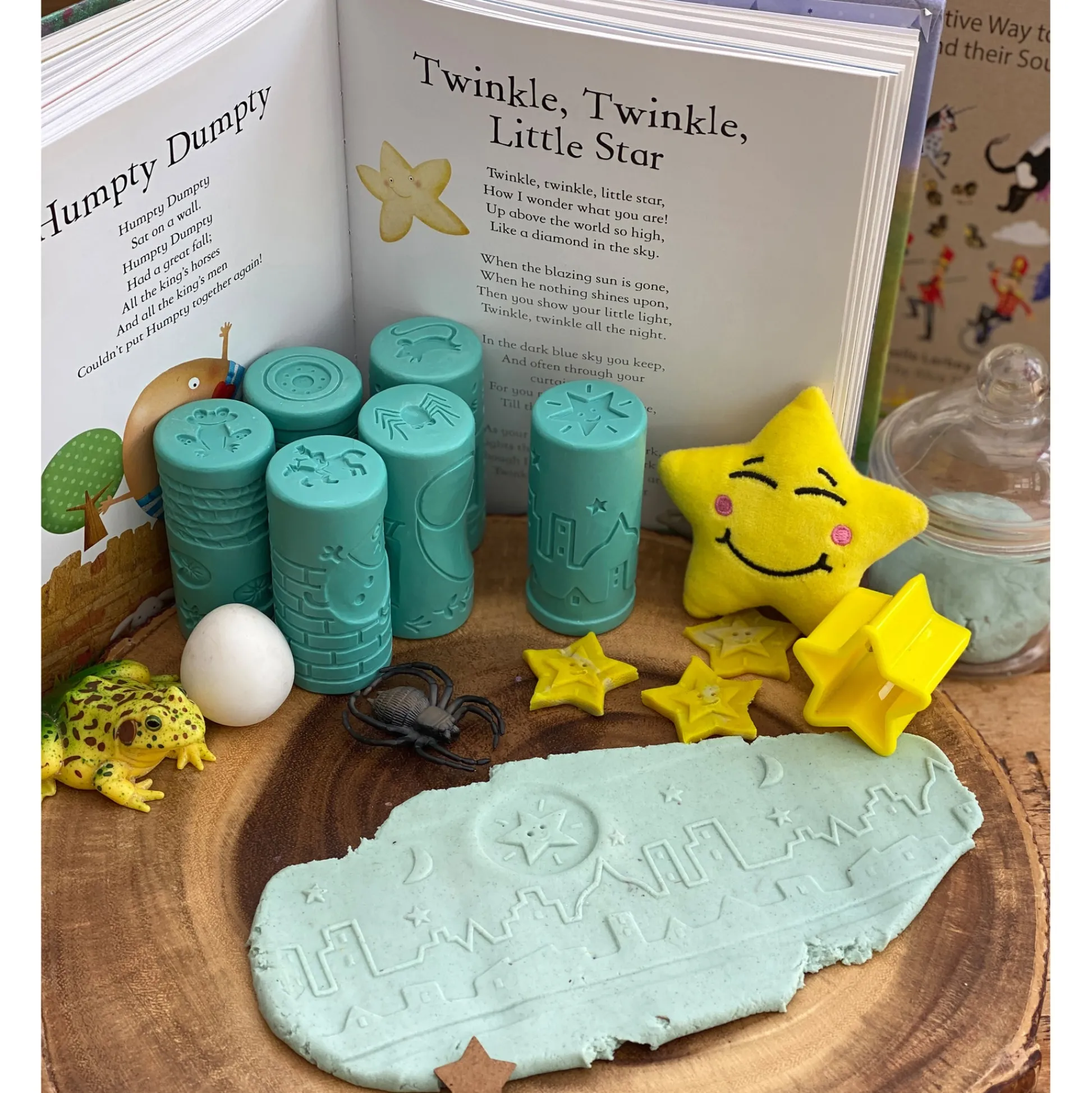 Educators Resource Yellow Door Let's Roll - Nursery Rhymes - Motor Skills Builder* Clay, Dough & Sand Art