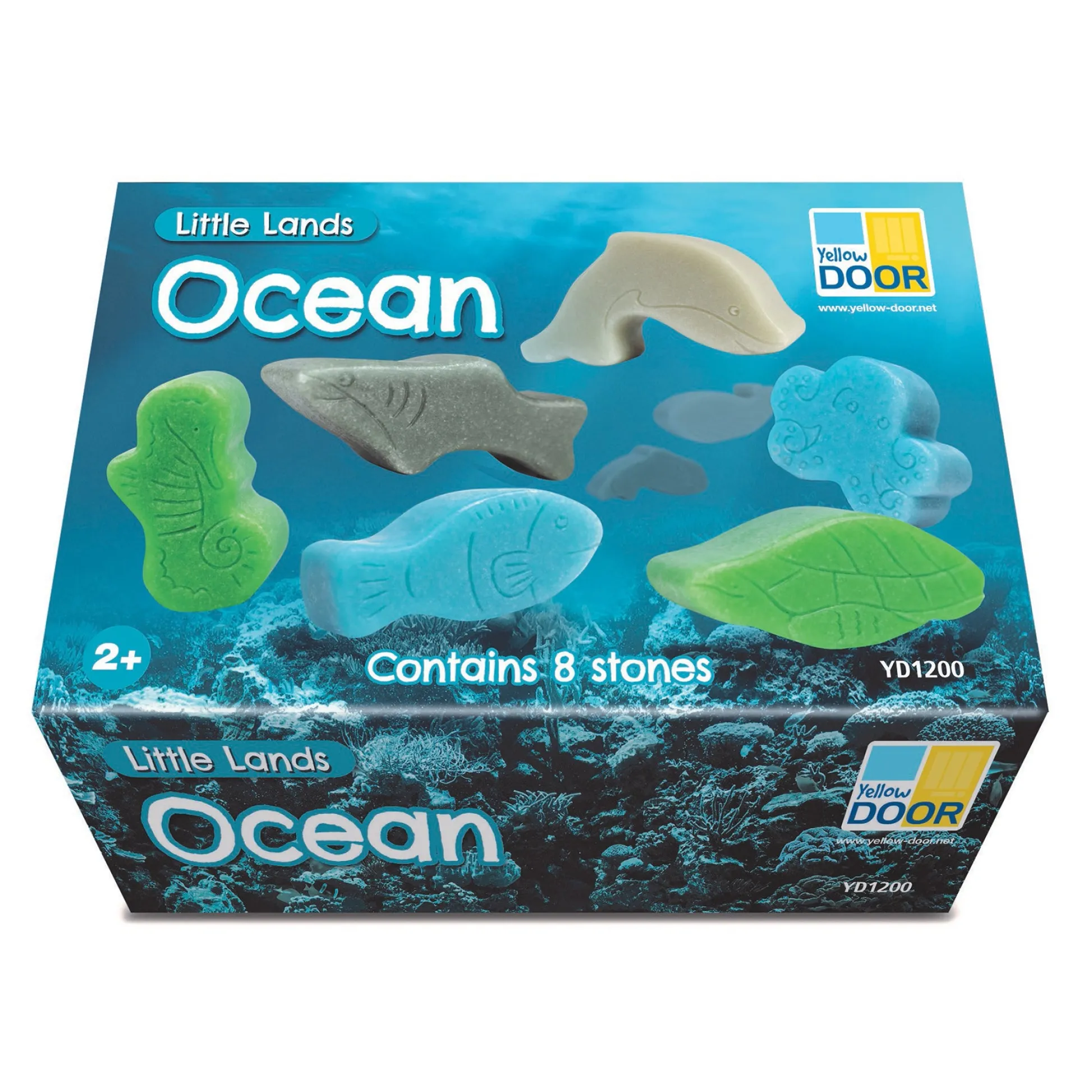 Educators Resource Yellow Door Little Lands Ocean Adventure – Set of 8 Stone Figures* Preschool Education Toys & Activities