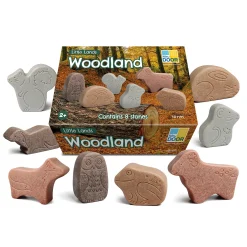 Educators Resource Yellow Door Little Lands Woodland ‚Äì Assorted Stone Animal Figures, Set of 8* Animal Figures|Preschool Education Toys & Activities