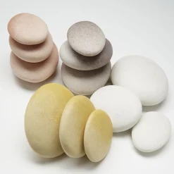 Educators Resource Yellow Door Natural Sorting Stones - Multicolor Educational Set - Pack of 12* Preschool Education Toys & Activities