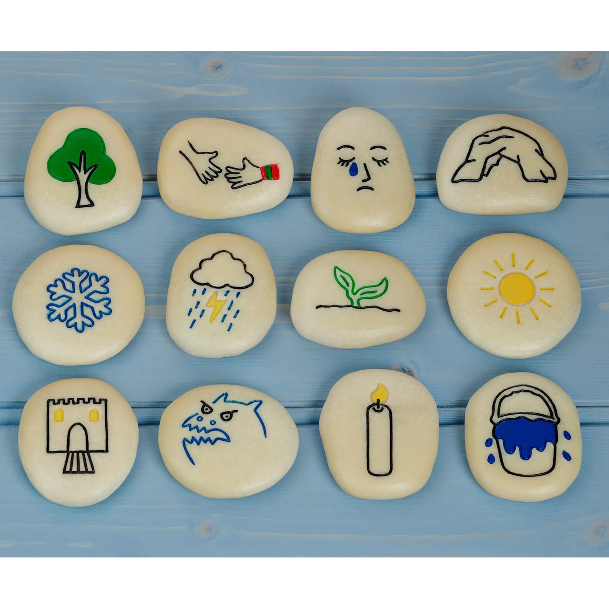 Educators Resource Yellow Door Self-Regulation Stones - Emotional Learning Set - Multi-Color* Social & Emotional Skills|Preschool Education Toys & Activities