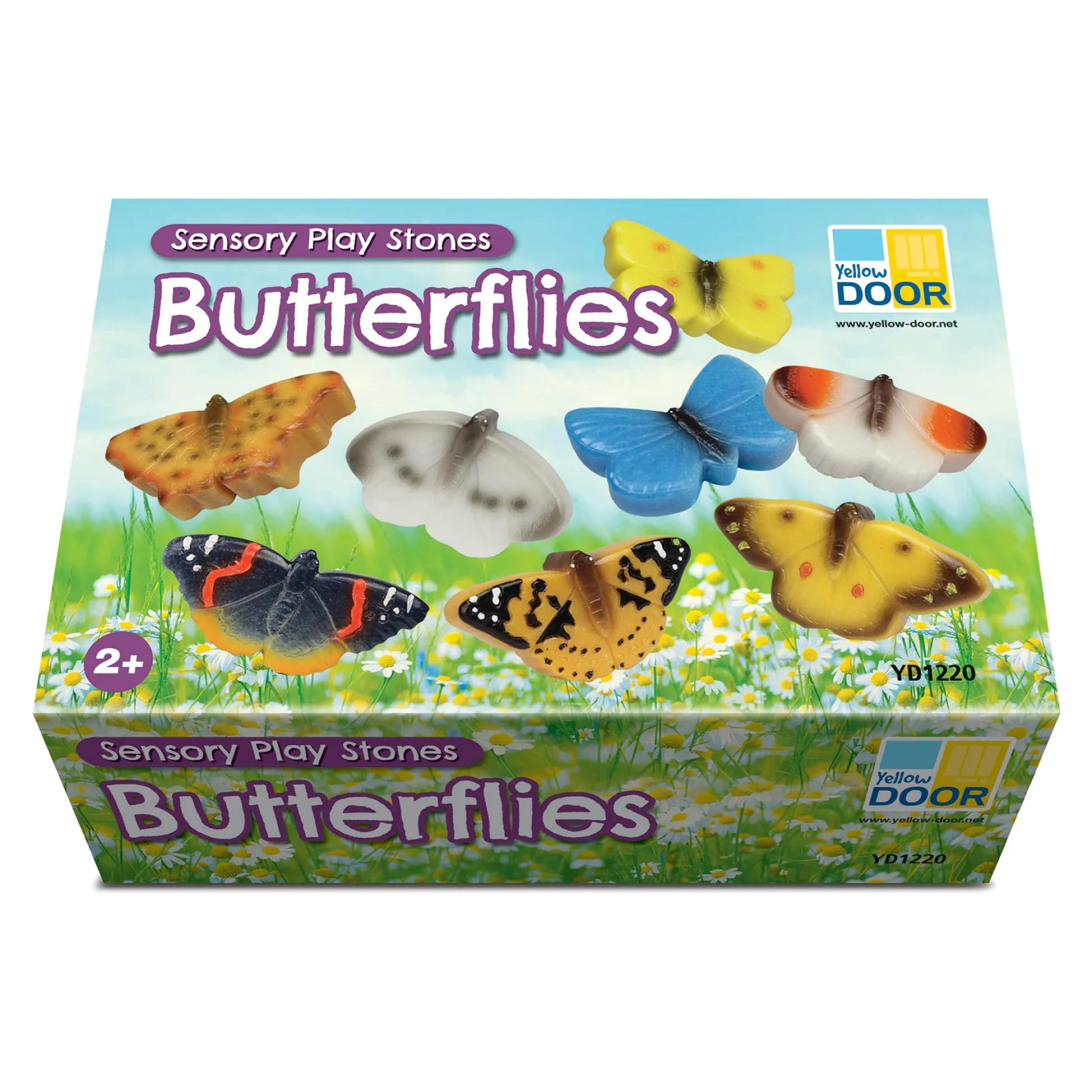 Educators Resource Yellow Door Sensory Play Stone Butterflies - Set of 8* Preschool Education Toys & Activities