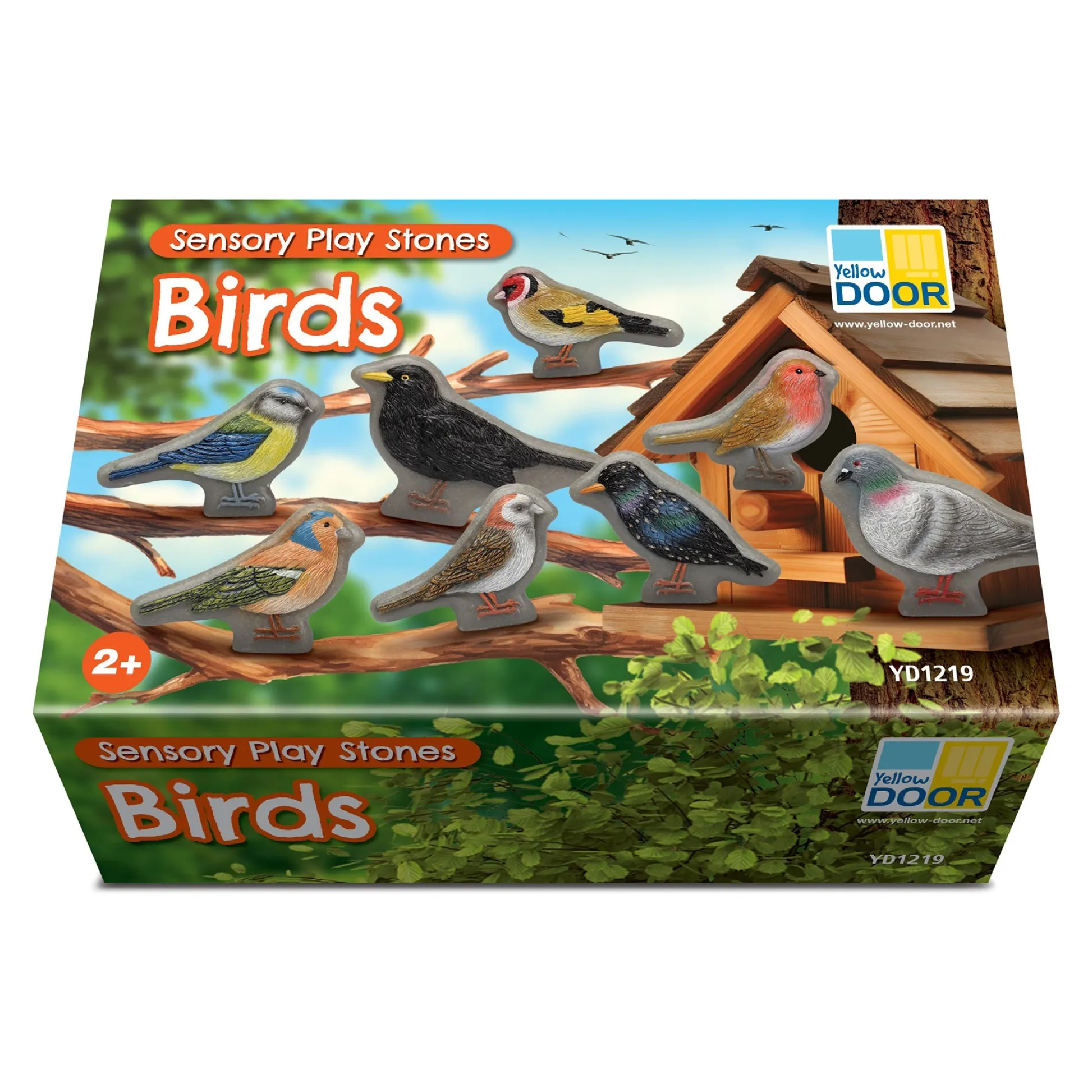 Educators Resource Yellow Door Sensory Play Stone Birds - Interactive Set of 8* Preschool Education Toys & Activities