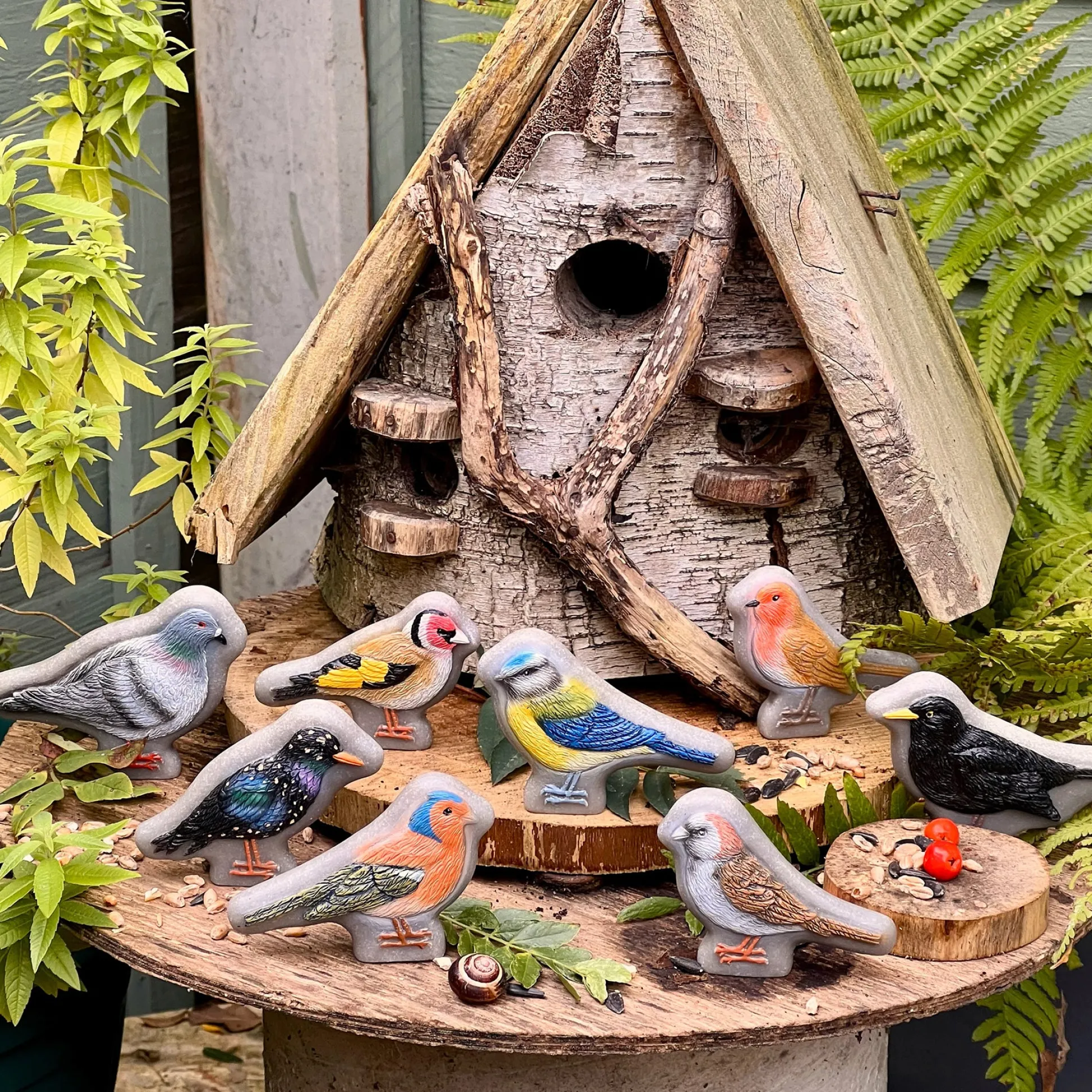Educators Resource Yellow Door Sensory Play Stone Birds - Interactive Set of 8* Preschool Education Toys & Activities