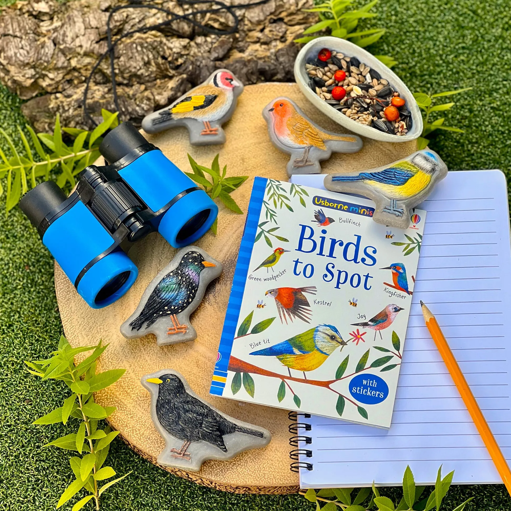 Educators Resource Yellow Door Sensory Play Stone Birds - Interactive Set of 8* Preschool Education Toys & Activities