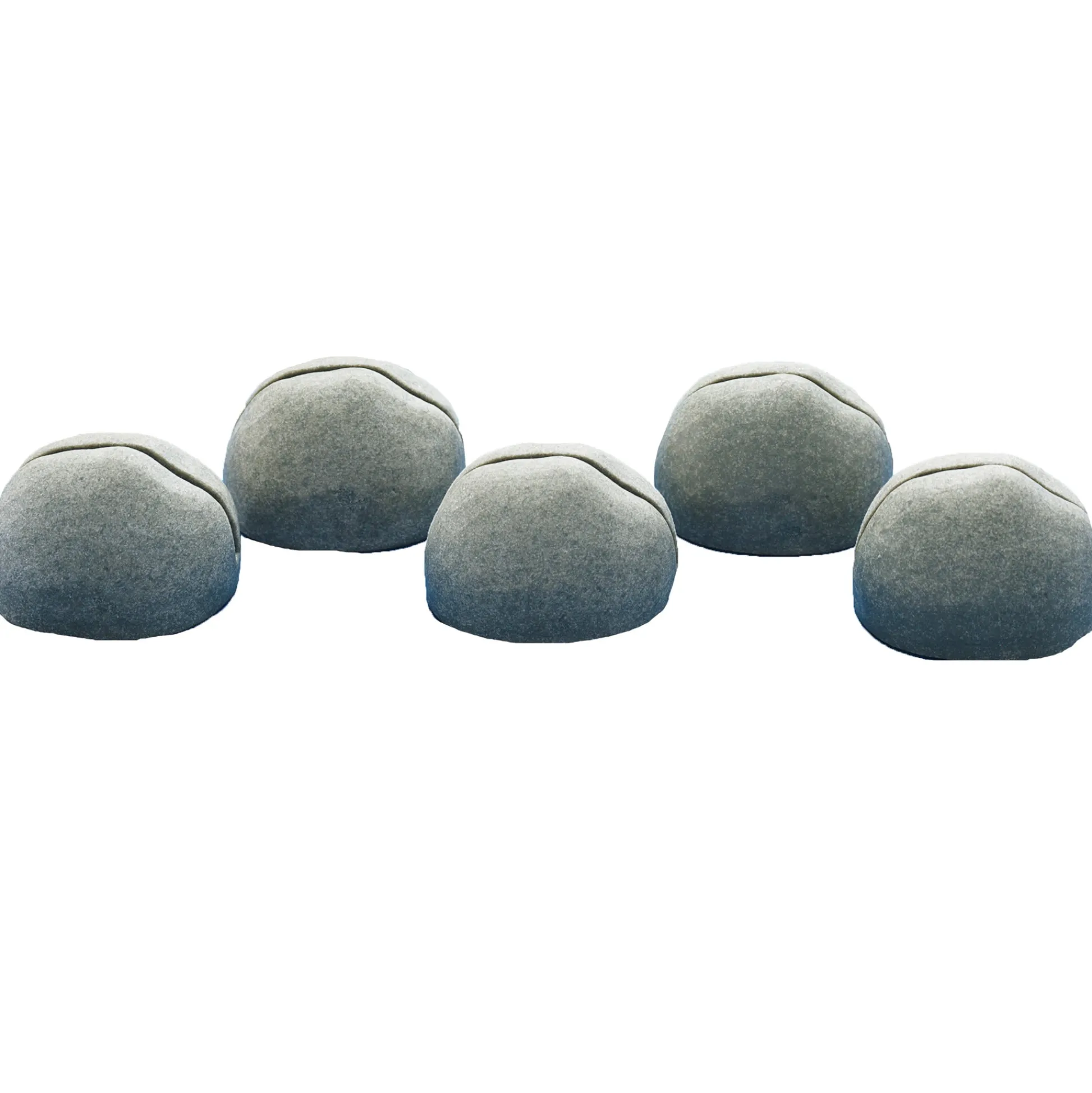 Educators Resource Yellow Door Stand-it-Stones, Set of 5 - Real Stone Card Holders* Preschool Education Toys & Activities